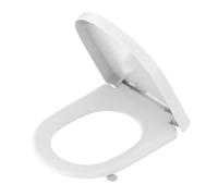 YEAUPE PRO D-Shape Toilet seat with Elegant Diamond Pattern, Toilet lid, Soft-Close [Long], lowering, Scratch-Resistant and Quiet, Quick Removal, Easy Installation, 46.4 x 35.9 cm