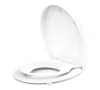 YEAUPE PRO Family Toilet Seat Soft Close,White Oval 2-in-1 Seat