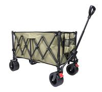 YEAUPE PRO Folding Trolley 65L and 50 kg | Your Multipurpose Daily Helper with Adjustable Handle | Army Green