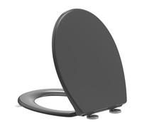 YEAUPE PRO Grey O Shape Soft Close Toilet Seat, Quick Release