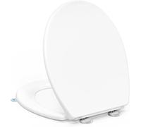 YEAUPE PRO Oval Toilet Seat Soft Close, White Duroplast WC Seat