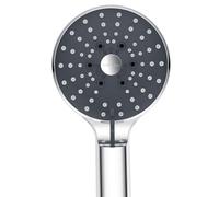 YEAUPE PRO Shower Head, High Pressure Shower Head with 6 Jet Types, Anti-limescale Hand Shower and Easy Installation without Tools, Economy Shower Head for Hard Water Areas, Chrome