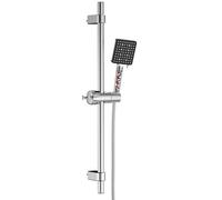 YEAUPE PRO Shower Head System With 65CM Stainless Steel Slide Bar and 1.6M Hose, 6 Modes Filter Head With Holder, Adjustable Height for Bathroom
