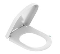 YEAUPE PRO Toilet Lid with Soft-Close Mechanism, D-Shape [Long], Toilet Seat with Diamond Structure, Toilet Seat Soft Close, Scratch-Resistant & Quiet, Removable, Quick Assembly, 46.4 x 35.9 cm