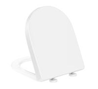 YEAUPE PRO Universal D-Shape Toilet Seat with Soft Close and Quick Release Function, 45 x 36 x 5 cm, Includes Installation Model