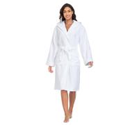 YEAUPE PRO Women's Bathrobe, White, M