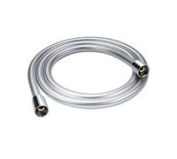 YEAUPE 160cm PVC 1.6m/63 Inch, Leakproof Shower Pipe,All Brass Connectors,Universal Standard G1/2,High Pressure Resistance,Flexible and Anti-Twist,Replacement Hose, Silver