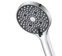YEAUPE Shower Head,110mm Large Powerful Flow Shower Heads High Pressure 6 Modes Pressure Boosting Handheld Showerhead for Low Water Pressure Electric Shower Head,Chrome