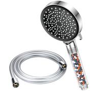 YEAUPE Shower Head High Pressure,Filter Shower Heads,Powerful Flow,Pressure Boosting Handheld Bath Shower (1.5M Shower Head and Hose)