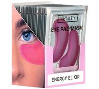 YEAUTY Energy Elixir Eye Pad Mask, 25 Pairs, Oogmasker, Pink Grapefruit, Hyaluronic and Vitamins C