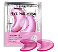 YEAUTY Energy Elixir Eye Pad Mask, Moisturising Eye Pads with Pink Grapefruit, Hyaluronic and Vitamin C, Refreshes and Revives the Skin for a Vital Complexion, 1 x Pack of 2