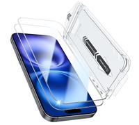 YeaVoic 2-Piece Tempered Glass for iPhone 16 / iPhone 15 / iPhone 14 Pro, Ultra Clear Screen Protector, Anti-Fingerprint, Scratch Resistant, 9H Hardness, Calibration Box Included