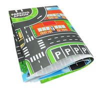 Yeaxxsqy 33x23 Waterproof Non-Woven Car Play Mat, Foldable Non-Slip City Traffic Road Rug for Kids Playroom Bedroom