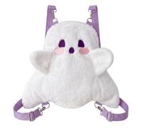 Yeaxxsqy Cute Ghost Halloween Backpack, Mini Plush Spooky Crossbody Candy Bag, Kawaii Cartoon Bag For Birthday And Decor