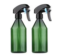 Yebeauty Plant Mister Spray Bottle, 2Pcs 10oz Fine Mist Plant Atomizer Watering Sprayer Bottle for Gardening Cleaning Solution with Top Pump Trigger Water, Green