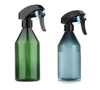 Yebeauty Plant Mister Spray Bottle, 2Pcs 10oz Fine Mist Plant Atomizer Watering Sprayer Bottle for Gardening Cleaning Solution with Top Pump Trigger Water, Green，Blue