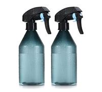 Yebeauty Plant Mister Spray Bottle, 2Pcs 10oz Fine Mist Plant Atomizer Watering Sprayer Bottle for Plant Gardening Cleaning Solution with Top Pump Trigger Water, Clear Blue