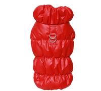 YEBEIOUEYC Soft Warm Dog Clothes Winter Padded Puppy Cat Coat Jacket for Small Medium Dogs Chihuahua French Bulldog Poodle Vest Pet Outfit(Red,S)