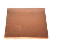 YebiO 1Pc High-Purity Copper Foil, Copper Strip T2 Copper Sheet Copper Plate Red Copper Plate/100 * 100 * 1.0Mm/1Pcs