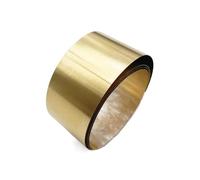 YebiO Brass Foil Shim Sheet Thickness 0.1Mm 0.2Mm 0.3Mm 0.4Mm 0.5Mm 0.6Mm 0.7Mm 0.8Mm 1Mm with 10Mm to 50Mm Length 100Mm to 1000Mm 1Pc/0.2 * 30 * 500Mm/1Pc