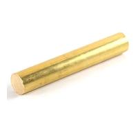 YebiO H59 Brass Round Rod Solid Cu Stock Bar Stick Cylinder Lathe for Various Shaft Welding Metalworking Length:300Mm/11.8Inch/38Mm*300Mm