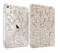 Yebiseven Case for iPad Air 11 Inch M4 M3 M2 2026 2025 2024, iPad Air 5th 4th Generation 10.9 Inch 2022 2020-Pencil Holder, Glitter Shiny Shockproof Cover with Sparkly Clear Back, Retro Floral