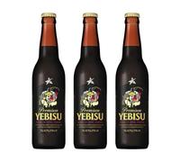 YEBISU Premium Black Japanese Dark Beer 334ml 5% Alc (3 Bottles)