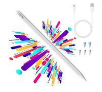 Yebos Stylus Pen for Apple iPad 2018-2025, Compatible with Pencil, 3X Battery Life, USB-C Fast Charging, Tilt & Palm Rejection, for iPad 6-11th, Pro 11/12.9/M4, Air 3/4/5/M2/M3, Mini 5/6/7 - White