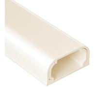 Yecaye Cable Trunking Beige for TV on Wall, 1.2M Paintable Trunking for Electric Cables, Medium Cable Management Kit, Wire Hiding for White Wall, 3 X L400mm W24mm H12mm