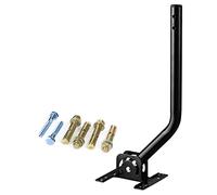 Yeceny Outdoor Antenna/Weather Station Adjustable Mounting Pole with Extension Universal Mount Brackets - Easy Installation, Solid Structure, Weather Proof (1" Diameter,16.5" Arm Length)