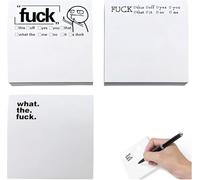 YECFWVRXHTS Small Sticky Notes, Funny Rude Desk Accessories, 3PCS Novelty Sticky Notes Set, Rude Gifts Office Supplies, Christmas Gifts for Coworkers, Funny Work Gifts for BossFriends