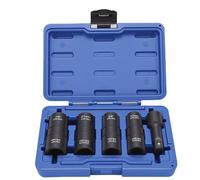 Yechiry 1/2 Drive Lug Nut Socket Set High Hardness Double Ended Thin Wall Socket Wrench for Tire Replacement and Brake Maintenance with 5 Piece Wheel Nut Sockets Easy Operations for Car Enthusiasts