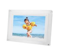 Yechiry 10.1 Inch Digital Picture Frame, WiFi Digital Electronic Photo Frame with LED Color Changing Lights Sensor 8GB Memory 3000mAh Battery for Home, Office Decor