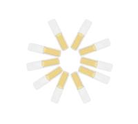 Yechiry 10 Pack 3.07x0.86in Soprano Saxophone Reeds, Versatile Rich Sound Sax Reeds with Plastic Case for Soprano Saxophone Beginner and Player Performance (3)