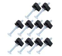 Yechiry 10 Pack T Track Knobs Kit, M8x100mm T Slot Bolts, Stainless Steel Threaded Knobs with Washers, Ideal for Woodworking Jigs & Fixtures