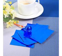 Yechiry 100PCS 7 Colors Foil Candy Wrappers, 3x3 Inches DIY Chocolate Lolly Foil Wrappers Square DIY Homemade Candies Party Favors Decorations for Christmas Halloween Party (Blue)