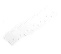 Yechiry 100PCS Alumina Ceramic Insulating Sheet White High Hardness Cooling Pad for Thermal Power and Mining Industries 3.2mm Hole Size 14x20x1mm