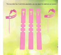 Yechiry 100pcs Plastic Seed Label Tags Durable Markers for Garden Plants PVC White Blue Pink 21x2cm (Pink)