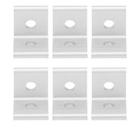 Yechiry 10Pcs Heavy-Duty Aluminum Angle Corner Brackets L Shape Connectors for Structural Support Silver (3030)