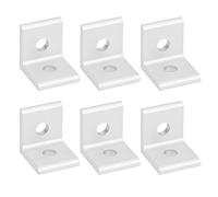 Yechiry 10Pcs Heavy-Duty Aluminum Angle Corner Brackets L Shape Connectors for Structural Support Silver (4040)
