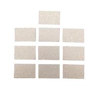 Yechiry 10Pcs PEI Nozzle Wiper Sheets, 25x16.4x0.8mm PEI Powder Coating Print Head Cleaner, High Temperature Nozzle with Proof Up to 300℃ for QIDI Plus 4 3D Printer