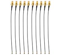 Yechiry 10Pcs RF Pigtail Cable, RF Adapter Cable IPEX to Antenna Feeder 15cm Jumper Wire with Gold Plated SMA Plug Entenna Extension Cord for Face Recognition Data Transmission
