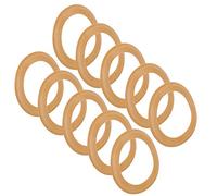 Yechiry 10Pcs Rubber Piston Ring, Cylinder Rubber Ring Piston Seal High Insulation High Temperature Wear Resistant, Ideal for 550W Oil Silent Air Compressor Long Service Life