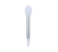 Yechiry 10pcs Silicone Lip Brush Set, Double Headed Mini Lipstick Applicator Brushes with 2 Anti Lost Covers, for Lip Care Makeup Salon Home Use (White)