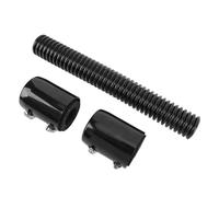 Yechiry 12in Radiator Hose Kit, Stainless Steel Flexible Coolant Hose with Adjustable Clamps, Ideal for 1 3/4 1/2 /4 Hoses Connections (Black)