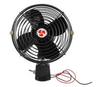 Yechiry 12V Car Cooling Fan, Heavy Duty Quiet Metal Fan with 2 Speed Switch, Car Cooler for Truck RV Car Boat Bus (6 Inch)