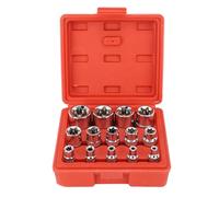 Yechiry 14Pcs E Star Socket Set, Chrome Steel External Star Socket, with Storage Box, Ideal for Home & Automotive Mechanical Repairs