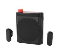 Yechiry 15W Wireless Voice Amplifier, Bluetooth 5.4 Portable Speaker with 2 Magnetic Lavalier Mics, ANC Noise Reduction for Teachers Tour Guides Conferences (Black)