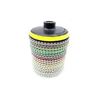 Yechiry 18 Pieces 4 Inch Polishing Pads, Includes 1 Backing Pad for Marble Granite Concrete Quartz Stone, with Grit Range from 30 to 3000, Ideal for Angle Grinder