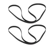 Yechiry 2 Pcs Turntable Belt, Music Audiophiles Vintage Enthusiasts, 145x5x0.6mm Black Rubber Recorder Belt Replacement with Smooth Rotation for Most Retro Record Players